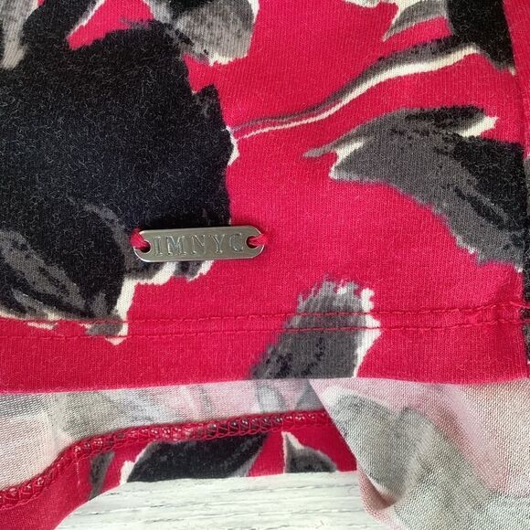 IMNYC Isaac Mizrahi pink black pullover top medium.  0212 - Picture 7 of 10
